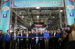 اولین خط تولید انبوه اتوبوس برقی ایران خودرو دیزل افتتاح شد