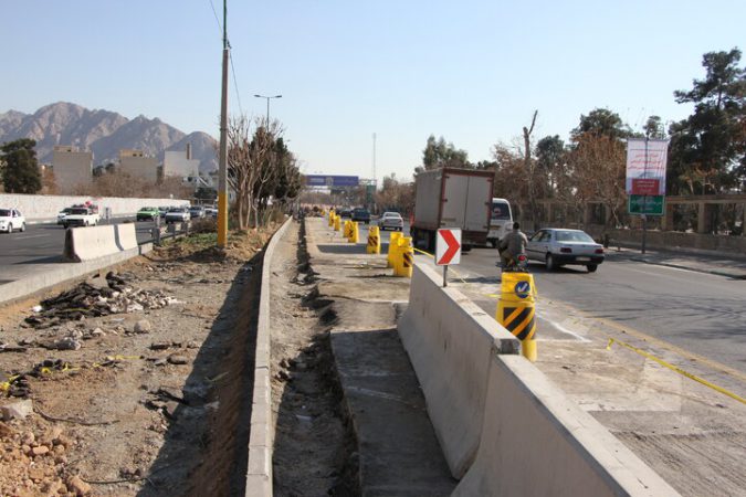 ایمن‌سازی بزرگراه شهید کریمی با انتقال ایستگاه‌های بی‌.آر.تی در منطقه ۲۰