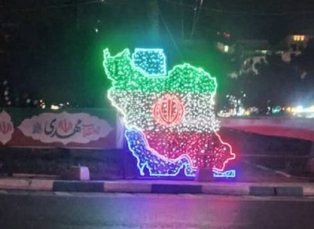 جانمایی المان نوری ” برای ایران” در میدان شهید طهرانی مقدم
