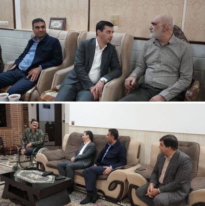 دیدار مدیرعامل چادرملو با دو جانباز سرافراز جنگ تحمیلی