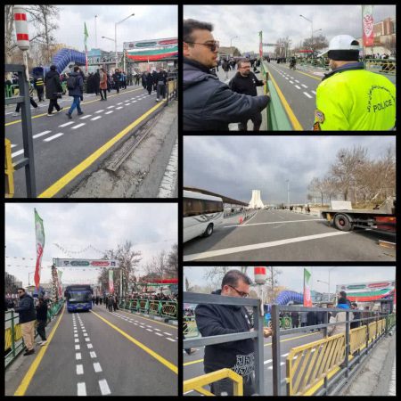 رفع انسداد ترافیکی مسیر راهپیمایی یوم الله