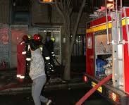 اطفاء آتش سوزی حیاط منزل مسکونی در محله ولی آباد