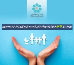 بهره‌مندی ۵۸۹۲ خانوار از تسهیلات قرض‌الحسنه فرزندآوری بانک توسعه تعاون