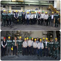 دیدار نوروزی مدیرعامل شرکت فولاد آلیاژی ایران با کارکنان خطوط تولید