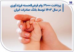 پرداخت ۶۹۰۰۰ وام قرض الحسنه فرزندآوری در سال ۱۴۰۳ توسط بانک صادرات ایران