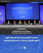 تقسیم ۱۴۷ تومان سود به ازاء هر سهم ” کگهر “ / تصویب افزایش سرمایه ۱۰۰ درصدی طی دو مرحله