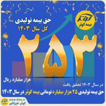 حق بیمه تولیدی ۲۵ هزار میلیارد تومانی بیمه کوثر در سال ۱۴۰۳