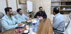 دیدار چهره به چهره معاون منابع انسانی و امور اجتماعی با کارکنان شرکت فولاد خوزستان