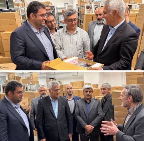 بازدید معاون وزیر ارتباطات و فناوری اطلاعات و مدیر عامل پست بانک ایران از طرح تسهیلاتی سامانه‌های نو‌آوری ارتباطات سینا