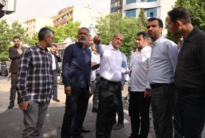 اجرای فضاسازی سبز و بصری در محور شاخص منطقه یک