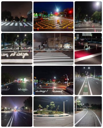 ارتقای ایمنی معابر با اجرای عملیات خط‌کشی در فروردین‌ماه ۱۴۰۴