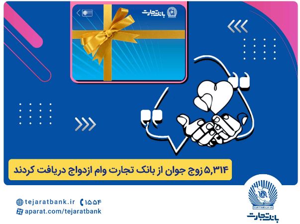 بانک تجارت همچنان پیشتاز در اعطای تسهیلات ازدواج و فرزندآوری