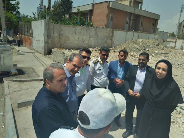 همکاری پلیس و شهرداری برای کاهش تصادفات و کنترل نقاط حادثه‌خیز در منطقه ۴