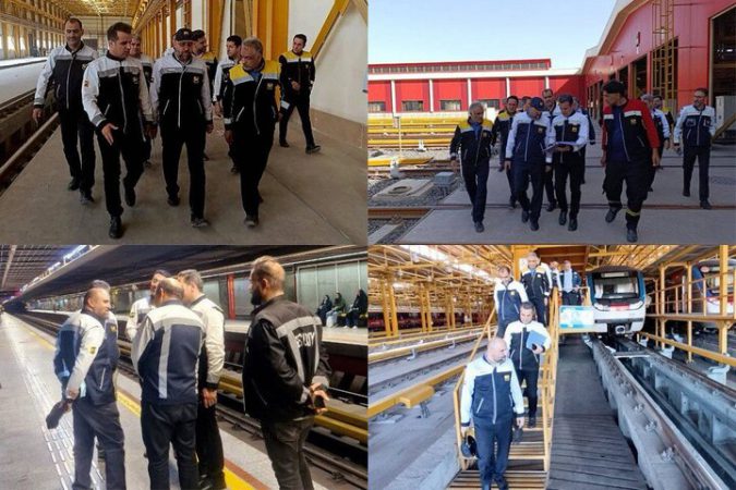 ادامه بازدیدهای مدیرعامل شرکت بهره‌برداری مترو تهران و حومه از بخش‌های عملیاتی