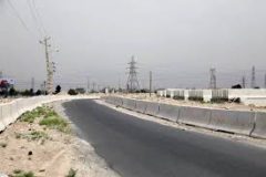 ایمن‌سازی بخشی از مسیر مواصلاتی بین بزرگراه خلیج فارس و بزرگراه شهید هاشمی با نصب ۳۰۰ نیوجرسی
