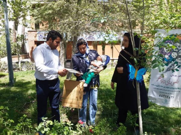 برگزاری برنامه پویش نفس‌های تازه شهر ویژه نوزادان منطقه ۷