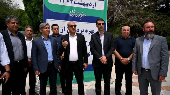 افتتاح آبنمای مرکزی بوستان نیاوران در روز خلیج فارس