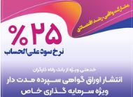 انتشار اوراق گواهی سپرده خاص از سوی بانک رفاه کارگران تداوم دارد