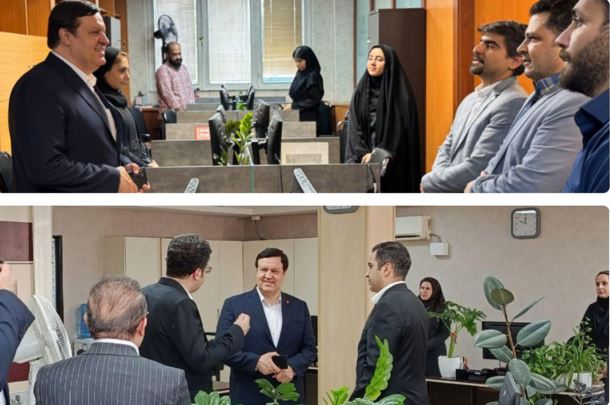 بازدید میدانی مدیرعامل بانک ملت از واحدهای پشتیبان و خدمات رسان و مرکز پاسخگویی به مشتریان