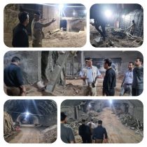 بازدید میدانی جمعی از مدیران حمل و نقل عمومی منطقه و مدیران خط ۶ مترو از ایستگاه میدان حرم مطهر حضرت عبدالعظیم (ع).