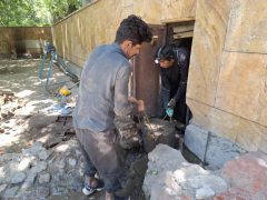 آغاز عملیات لایروبی و رسوب‌برداری قنات پارس در بوستان پلیس منطقه ۴ تهران