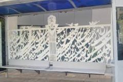 بازطراحی ایستگاه‌های اتوبوس منطقه ۲ با هنر سیاه‌مشق