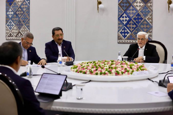 دیدار معاون اول رئیس جمهور و وزیر صمت با رئیس جمهور قرقیزستان