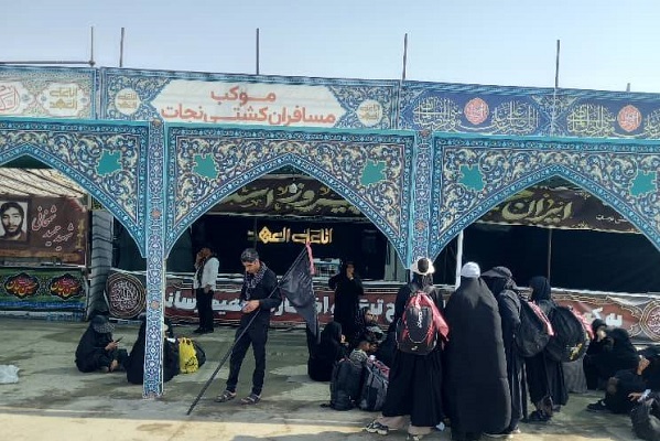 آغاز به کار موكب گروه کشتیرانی شستا در شلمچه