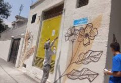 رنگ آمیزی۳۳۰۰متر مربع از جداره های شهری در ناحیه۵