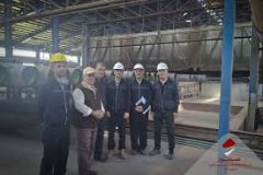 بازدید مدیرعامل صبانور از خط تولید لوله‌های پروژه انتقال آب تصفیه‌خانه بیجار