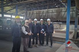 بازدید مدیرعامل صبانور از خط تولید لوله‌های پروژه انتقال آب تصفیه‌خانه بیجار