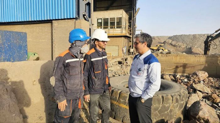بازدید مدیرعامل فولاد سنگان از خطوط انتقال سنگ و سنگ‌شکن معادن سنگان