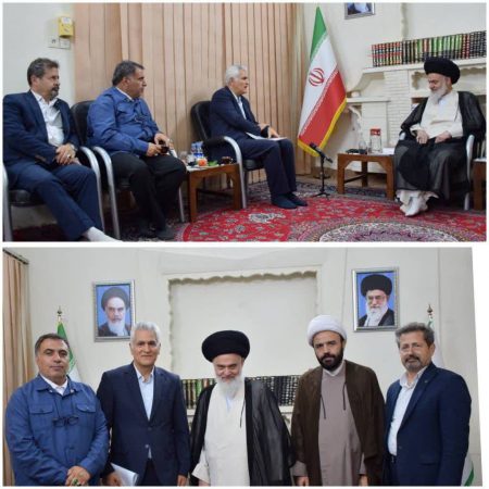 آیت ا…حسینی بوشهری رییس جامعه مدرسین و نایب رییس اول خبرگان رهبری در دیدار با مدیر عامل پست بانک ایران : ارایه خدمات بانکی در روستا ها امید بخش و مصداق یک بشارت است
