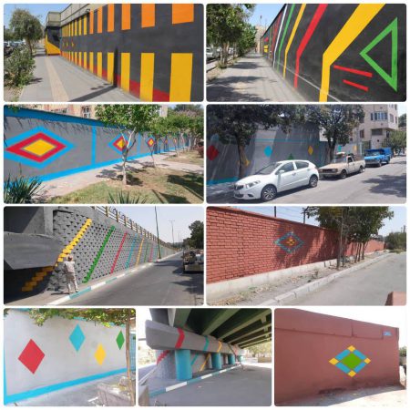 نوسازی دیوارهای فرسوده منطقه ۲۰ با اجرای ۱۳هزار مترمربع عملیات باتیس