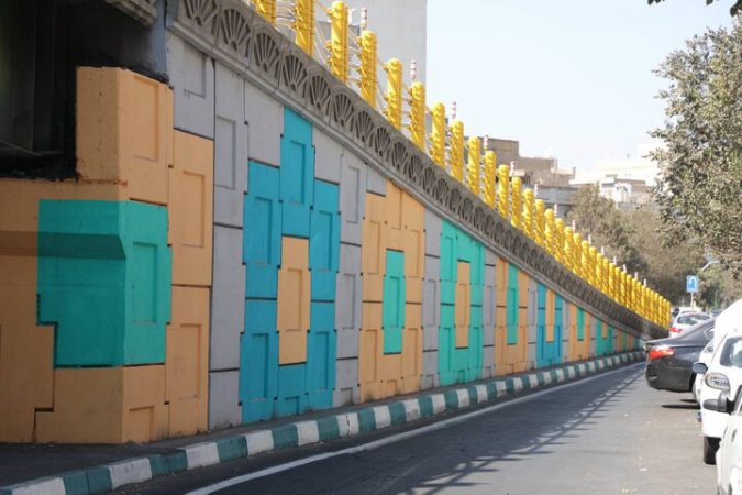 رنگ‌آمیزی ۵۰ هزار متر از جداول خیابانی و ۸ پل در منطقه ۱۹