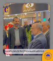 بازديد معاون معدنی وزیر صمت از غرفه چادرملو در متافو تبريز