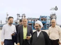 بازدید عضو هیئت رئیسه مجلس شورای اسلامی و هیات همراه از پالایشگاه نفت آفتاب