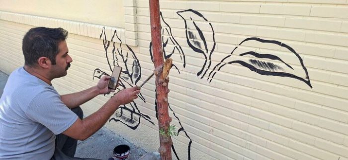 پاکسازی و رنگ‌آمیزی ۷ هزار مترمربع کافو و دیوارنگاره مدارس منطقه ۸