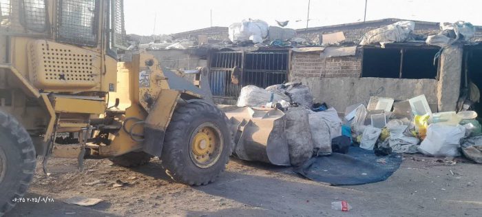 جمع‌آوری دو مرکز غیرمجاز پسماند خشک در خلازیر جنوبی