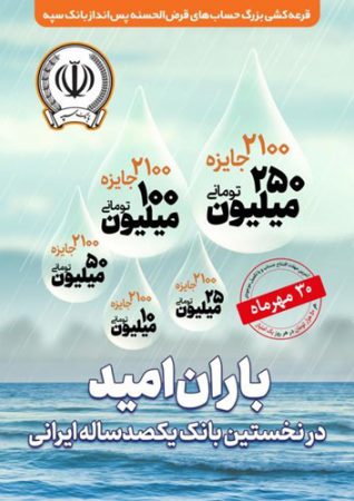 ۳۰مهر‌ماه؛ آخرین مهلت شرکت در جشنواره حساب‌های قرض‌الحسنه پس انداز بانک سپه