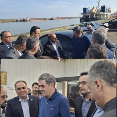 بازدید رئیس کل بیمه مرکزی از باجه بیمه البرز در سازمان بنادر و گمرکات گیلان