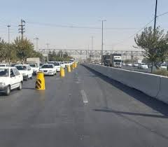 اجرای عملیات ایمن‌سازی و نصب نیوجرسی در محور آزادگان منطقه ۱۹