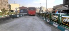 مسیر ایستگاه BRT وحیدیه بازگشایی شد