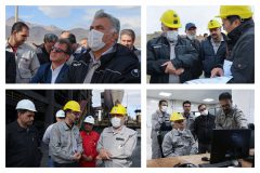 بازدید داریوش اسماعیلی از معادن و کارخانجات صبانور در همدان و بررسی آخرین وضعیت طرح‌های توسعه‌ای