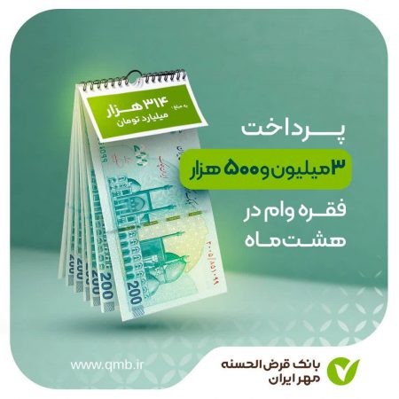تعداد وام‌های پرداختی بانک قرض‌الحسنه مهر ایران به ۳ میلیون و ۵۰۰هزار فقره رسید