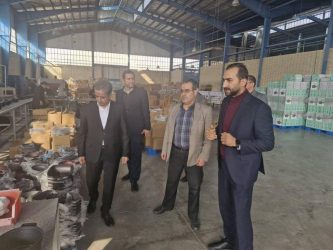 بازدید نظارتی از طرح های تأمین مالی شده؛ حضور معاون اعتباری و بانكداری شركتی و اعضای كمیته اعتبارات در شهرك صنعتی شمس‌آباد