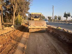 پیشرفت ۵۰ درصدی عملیات عمرانی ورودی شهرک گلریز