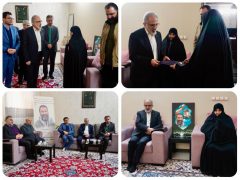 تجدید میثاق مدیرعامل بانک مسکن با آرمان‌های شهدا در دیدار با خانواده شهید مدافع امنیت