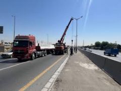 جایگزینی نیوجرسی بتنی به‌جای گاردریل در بزرگراه امام علی(ع) حدفاصل بزرگراه شهید کریمی تا جاده معدن