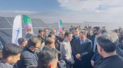 افتتاح نیروگاه ۱۰۰ مگاواتی فروغ کویر چادرملو با حضور وزیر صمت